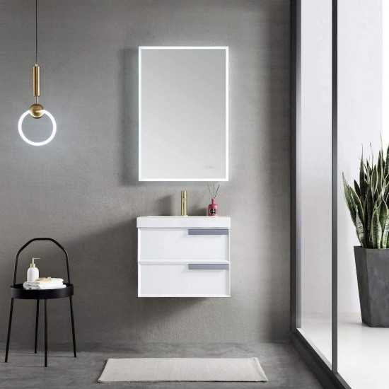 Sofia 24 Inch Vanity with Acrylic Sink - White