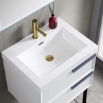 Sofia 24 Inch Vanity with Acrylic Sink - White