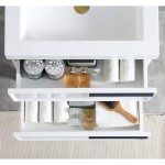Sofia 24 Inch Vanity with Acrylic Sink - White