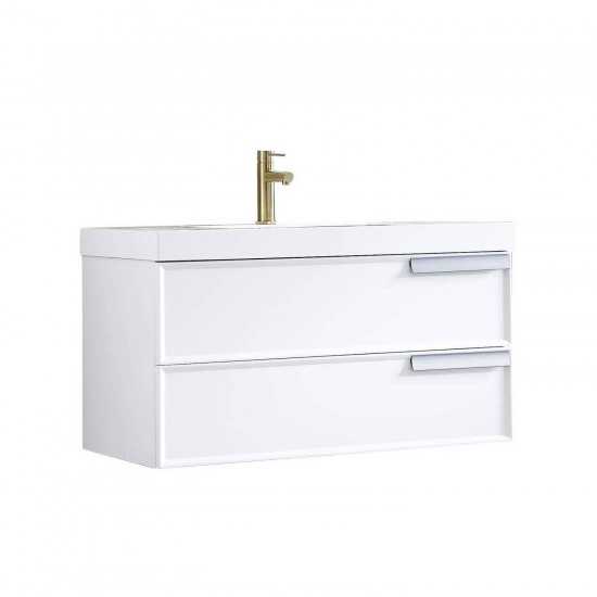 Sofia 36 Inch Vanity with Acrylic Sink - White