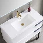 Sofia 36 Inch Vanity with Acrylic Sink - White