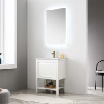 Vienna 24 Inch Vanity Base Only - White