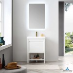 Vienna 24 Inch Vanity Base Only - White