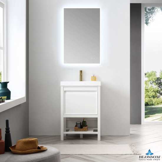Vienna 24 Inch Vanity Base Only - White