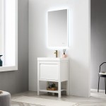 Vienna 24 Inch Vanity Base Only - White