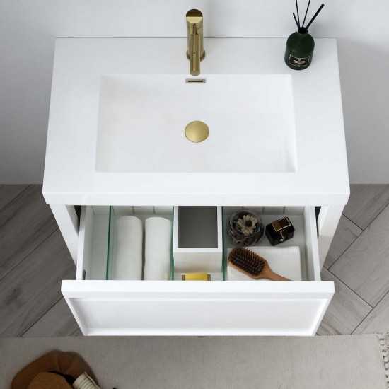 Vienna 24 Inch Vanity Base Only - White