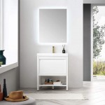 Vienna 30 Inch Vanity with Acrylic Sink - White