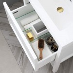 Vienna 30 Inch Vanity with Acrylic Sink - White