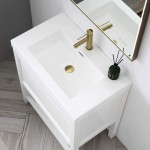 Vienna 30 Inch Vanity with Acrylic Sink - White