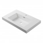 Vienna 30 Inch Vanity with Acrylic Sink - White