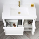 Vienna 36 Inch Vanity with Acrylic Sink - White