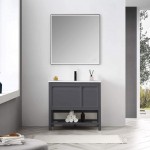 Vienna 36 Inch Vanity Base Only - Matte Gray