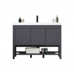 Vienna 48 Inch Vanity with Acrylic Single Sink - Matte Gray