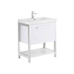 Riga 30 Inch Vanity Base Only - White
