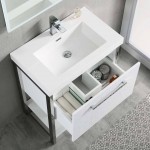 Riga 30 Inch Vanity Base Only - White