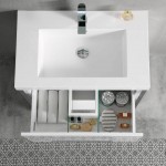 Riga 30 Inch Vanity Base Only - White