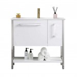 Riga 36 Inch Vanity Base Only - White