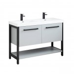 Riga 48 Inch Vanity Base Only - Metal Gray