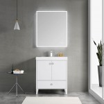 Lyon 30 Inch Vanity Base Only - White