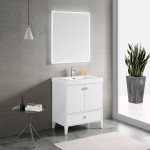 Lyon 30 Inch Vanity Base Only - White