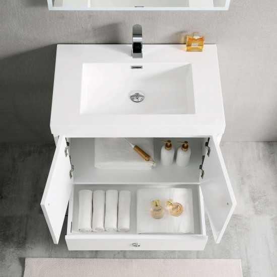 Lyon 30 Inch Vanity Base Only - White