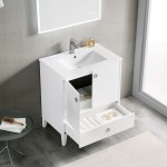 Lyon 30 Inch Vanity Base Only - White