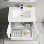 Lyon 30 Inch Vanity with Acrylic Sink - White