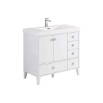 Lyon 36 Inch Vanity Base Only - White