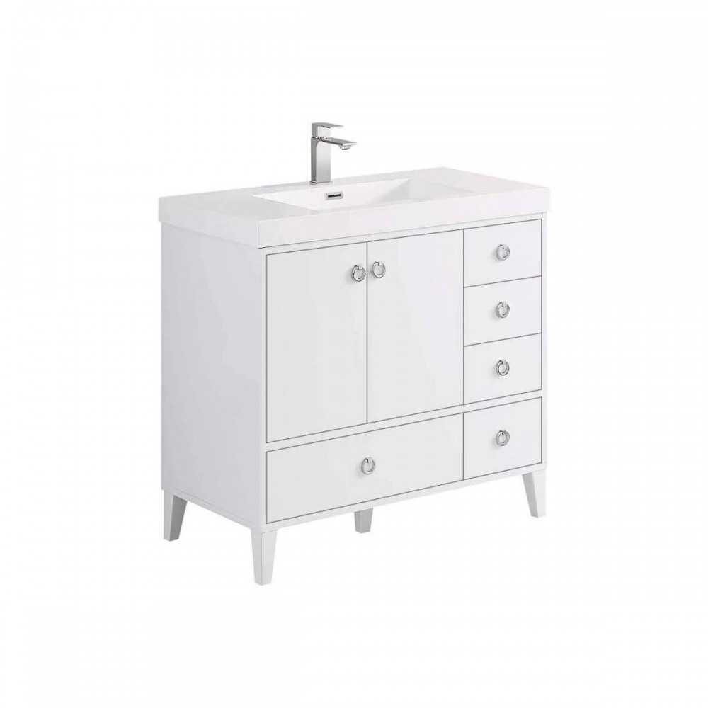 Lyon 36 Inch Vanity Base Only - White