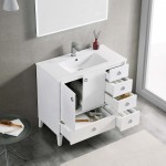 Lyon 36 Inch Vanity Base Only - White