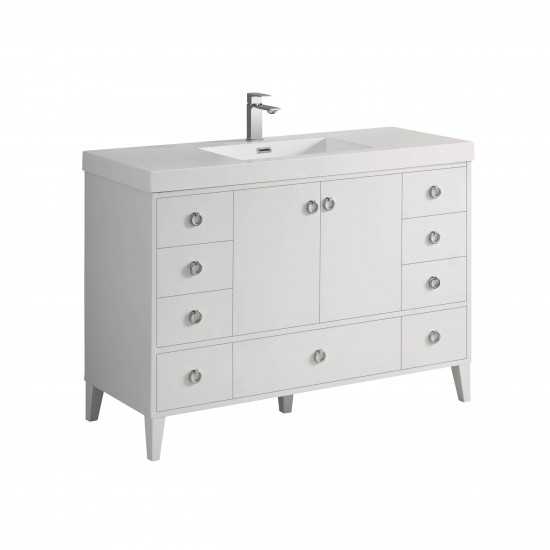 Lyon 48 Inch Vanity Base Only - White