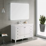 Lyon 48 Inch Vanity Base Only - White