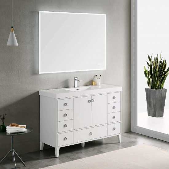 Lyon 48 Inch Vanity Base Only - White