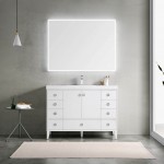 Lyon 48 Inch Vanity Base Only - White