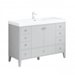 Lyon 48 Inch Vanity Base Only - Metal Gray