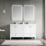 Lyon 60 Inch Vanity Base Only - White