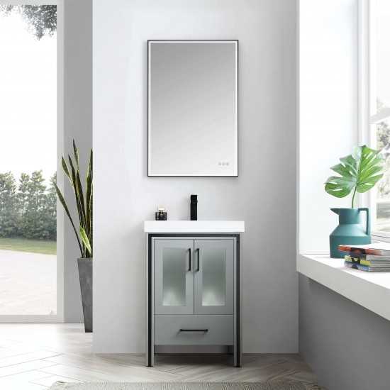 Birmingham 24 Inch Vanity Base Only - Matte Gray