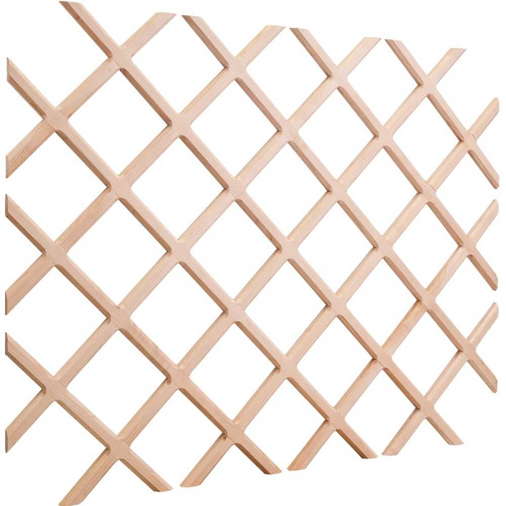 Alder 36" x 48" Beveled Wine Lattice Rack