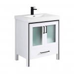 Birmingham 30 Inch Vanity Base Only - White