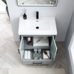 Birmingham 30 Inch Vanity with Acrylic Sink - Matte Gray