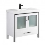 Birmingham 36 Inch Vanity with Acrylic Sink - White