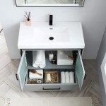 Birmingham 36 Inch Vanity with Acrylic Sink - Matte Gray