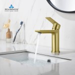 Bath Faucet Single Handle Lavatory Faucet - Brush Gold