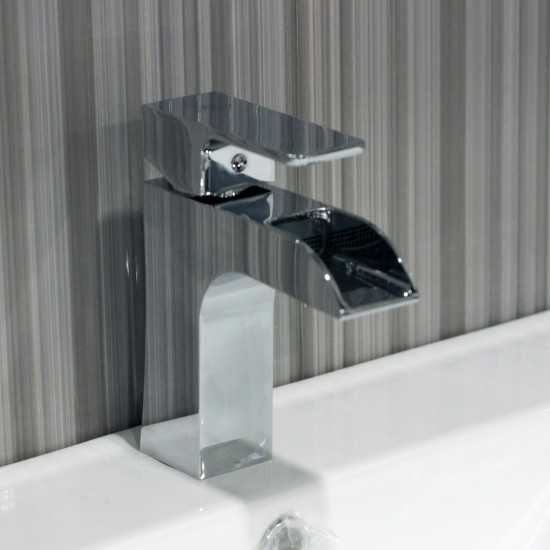 Bath Faucet Single Handle Lavatory Faucet - Chrome