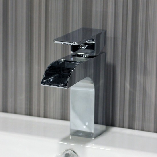 Bath Faucet Single Handle Lavatory Faucet - Chrome