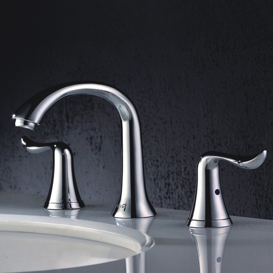 Bath Faucet Wide Spread Lavatory Faucet - Chrome