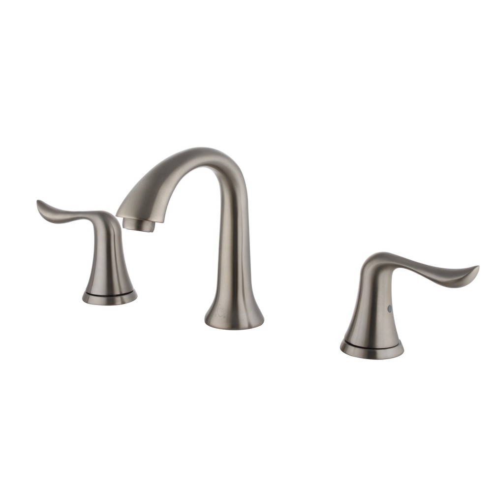 Bath Faucet Wide Spread Lavatory Faucet - Brush Nickel