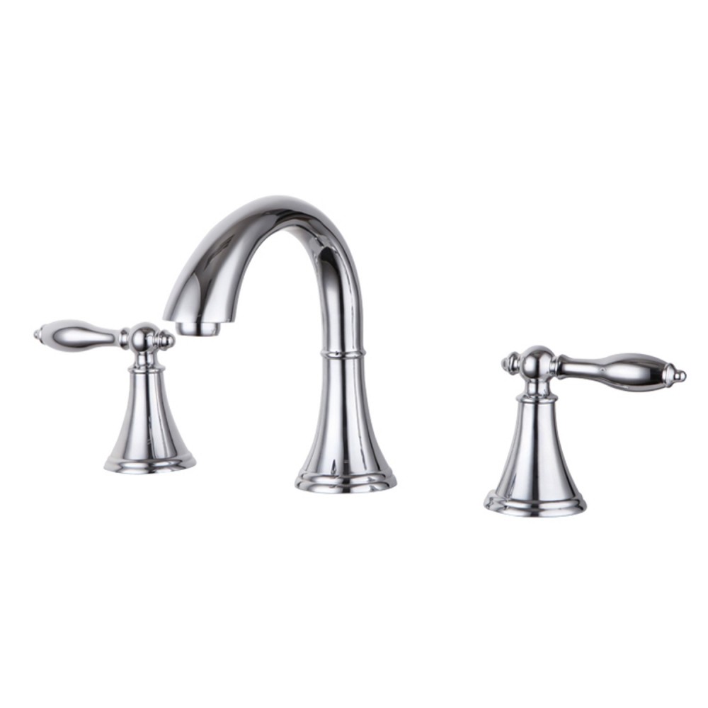 Bath Faucet Wide Spread Lavatory Faucet - Chrome