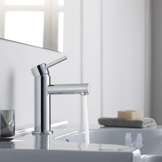 Bath Faucet Single Handle Lavatory Faucet - Chrome