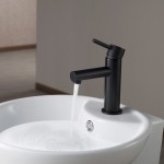 Bath Faucet Single Handle Lavatory Faucet - Matte Black